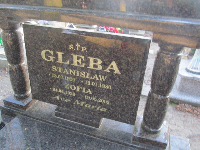 Zofia Gleba  1920 Piecki - Grobonet - Wyszukiwarka osób pochowanych